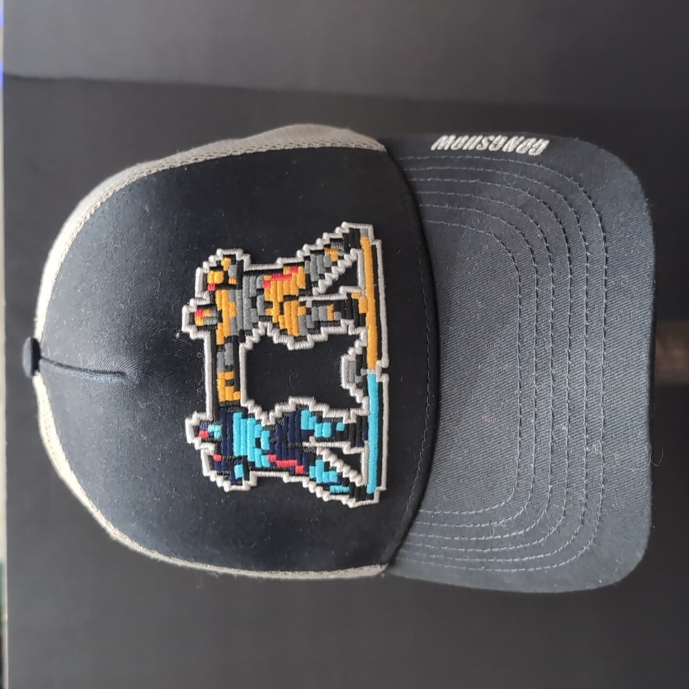 Gongshow Pixel Tilt ,Toe To Toe , Phantom Black/White Hockey Hat.